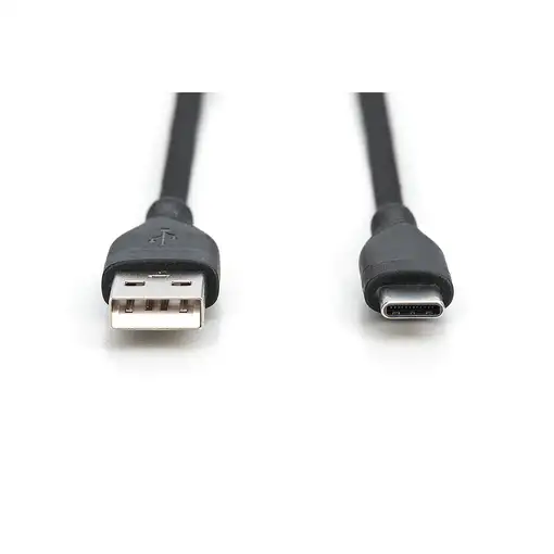 Digitus Cable de conexión USB-C de silicona, 2 m, negro