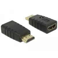 DeLOCK 63320 cambiador de género para cable 1 x HDMI-A 19 pin Negro