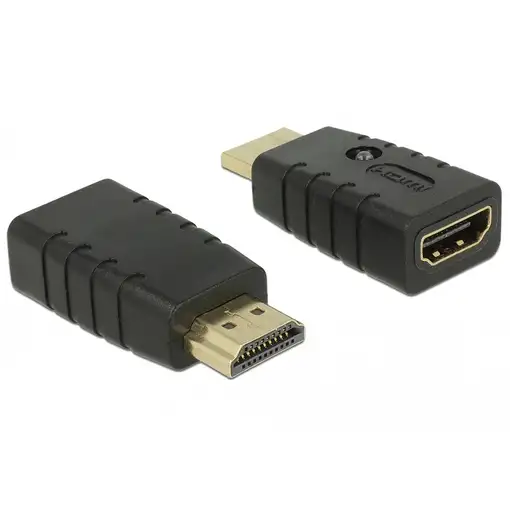 DeLOCK 63320 cambiador de género para cable 1 x HDMI-A 19 pin Negro