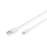 Digitus Cable de datos/carga USB-A - Lightning, certificado MFI, 2 m