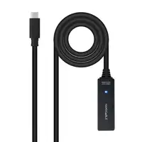 Nanocable 10.01.1311 cable USB USB 3.2 Gen 1 (3.1 Gen 1) 5 m USB C Negro