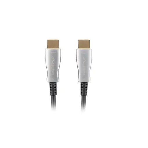Lanberg CA-HDMI-20FB-0800-BK cable HDMI 80 m HDMI tipo A (Estándar) Negro, Plata