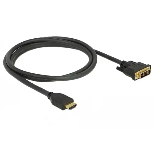 DeLOCK 85653 adaptador de cable de vídeo 1,5 m HDMI tipo A (Estándar) DVI Negro