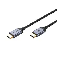 UNITEK C1626GY01-3M cable DisplayPort Negro, Gris