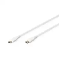 Digitus Cable de conexión USB-C de silicona, 2 m, blanco