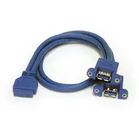 StarTech.com Cable Extensor 50cm 2 Puertos USB 3.0 para Montaje en Panel conexión