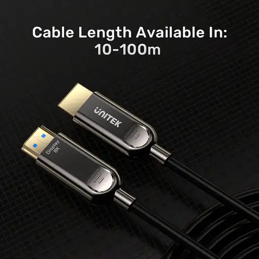 UNITEK C11085GY01-40M cable HDMI HDMI tipo A (Estándar) Negro