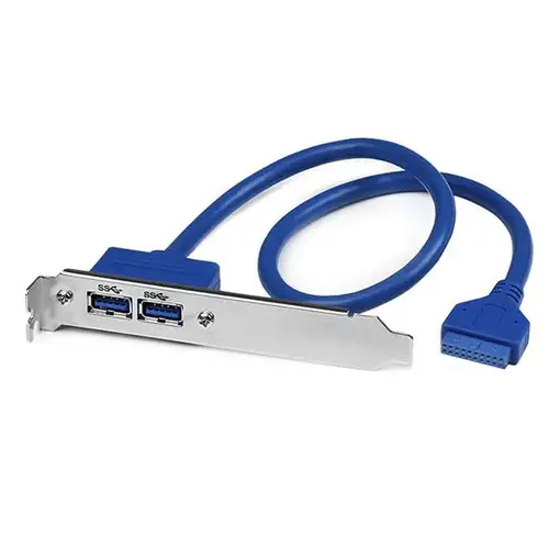 StarTech.com Cabezal Bracket de 2 puertos USB 3.0 SuperSpeed