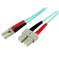 StarTech.com Cable de 2m de Fibra Óptica Multimodo OM3 LC a SC UPC - Full Duplex 5