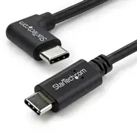 StarTech.com Cable de 1m USB-C a USB-C Acodado a la Derecha - Cable USB Tipo C