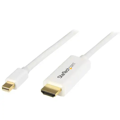 StarTech.com Cable Conversor Mini DisplayPort a HDMI de 2m - Color Blanco - Ultra