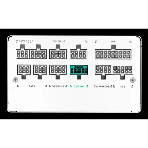 DeepCool PN850M unidad de fuente de alimentación 850 W 20+4 pin ATX ATX Blanco