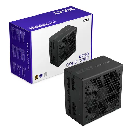 NZXT C750 Gold Core unidad de fuente de alimentación 750 W 24-pin ATX ATX Negro