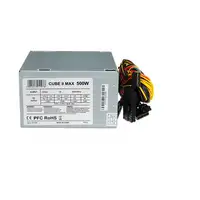 iBox CUBE II unidad de fuente de alimentación 500 W 20+4 pin ATX ATX Plata