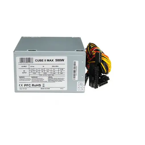 iBox CUBE II unidad de fuente de alimentación 500 W 20+4 pin ATX ATX Plata iBox CUBE II unidad de fuente de alimentación 500 W 20+4 pin ATX ATX Plata