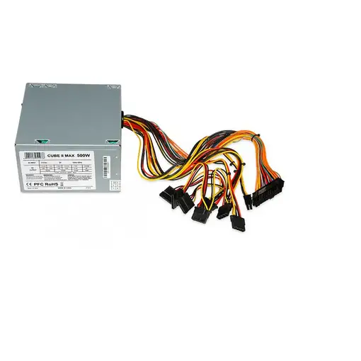 iBox CUBE II unidad de fuente de alimentación 500 W 20+4 pin ATX ATX Plata