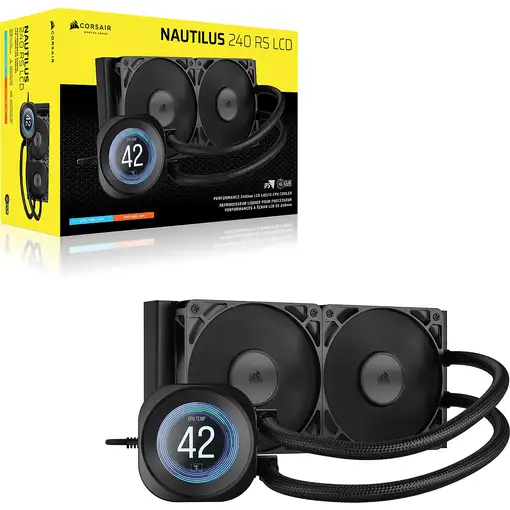 Corsair Nautilus 240 RS LCD Procesador Sistema de refrigeración líquida todo en un