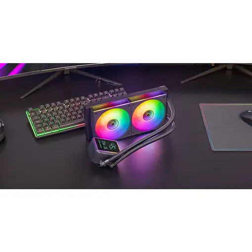 Mars Gaming ML-LCDPRO240 Procesador Kit de refrigeración líquida 12 cm Negro 1 pie