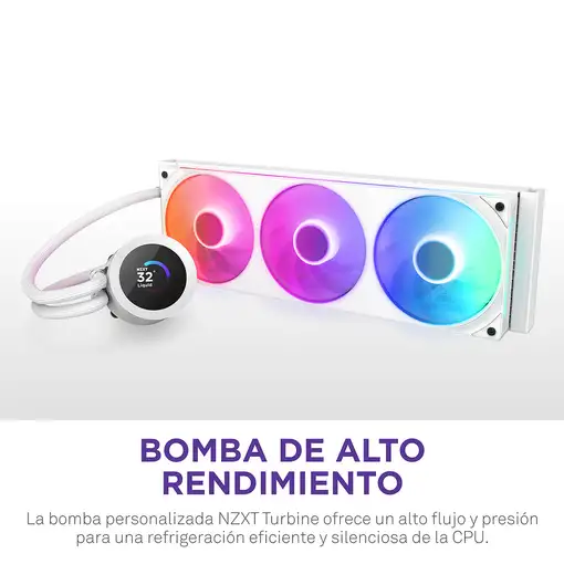 NZXT Kraken Plus 360 RGB Procesador Sistema de refrigeración líquida todo en uno B