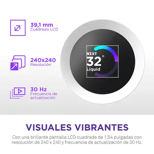 NZXT Kraken Plus 360 RGB Procesador Sistema de refrigeración líquida todo en uno B