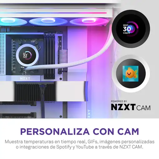 NZXT Kraken Plus 360 RGB Procesador Sistema de refrigeración líquida todo en uno B