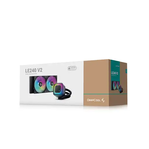 DeepCool LE240 V2 Procesador Sistema de refrigeración líquida todo en uno 12 cm