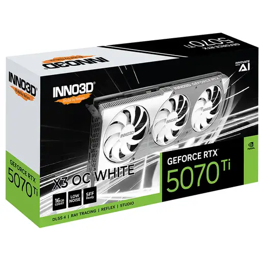 INNO3D GeForce RTX 5070 Ti X3 OC WHITE NVIDIA 16 GB GDDR7