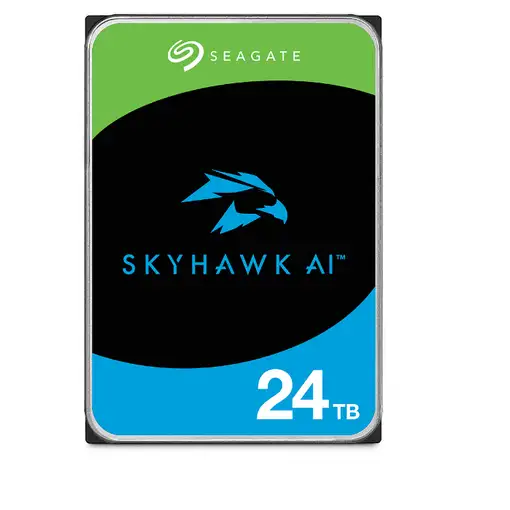 Seagate SkyHawk AI disco duro interno 24 TB 7200 RPM 512 MB 3.5" Serial ATA III