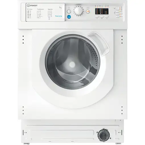 Lavadora carga frontal 7 kg 1151 RPM Blanco 869991620840 INDESIT