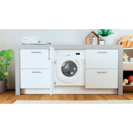 Lavadora carga frontal 7 kg 1151 RPM Blanco 869991620840 INDESIT