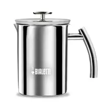 Bialetti Cappuccinatore Acero, Espumador de leche manual, 330ml, acero inoxidable