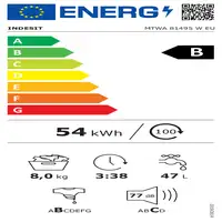 Indesit MTWA 81495 W EU lavadora Carga frontal 8 kg 1351 RPM Blanco