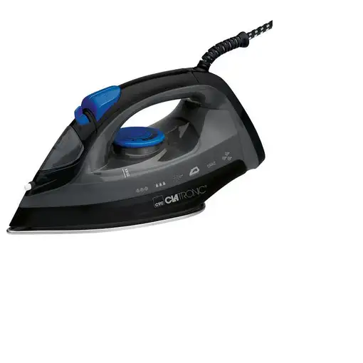 Plancha vapor-seco suela de acero inoxidable 1800 W Negro 263855 CLATRONIC