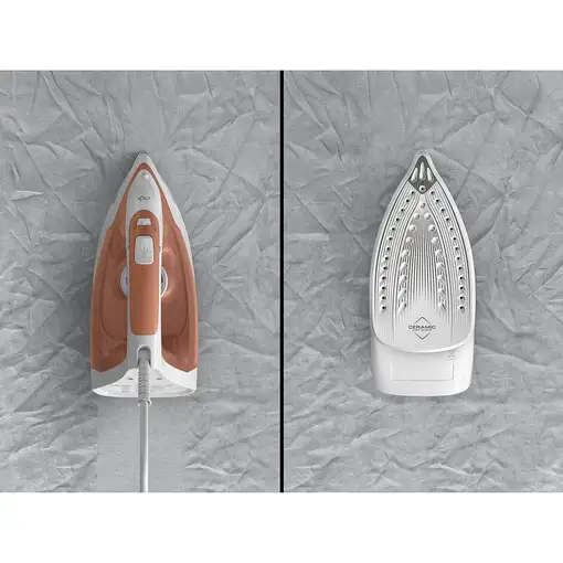 Plancha vapor-seco suela de cerámica 2000 W Durazno FV2C40E0 TEFAL