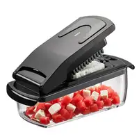 GEFU 89471 rebanadora Manual Negro, Transparente Plástico, Acero inoxidable