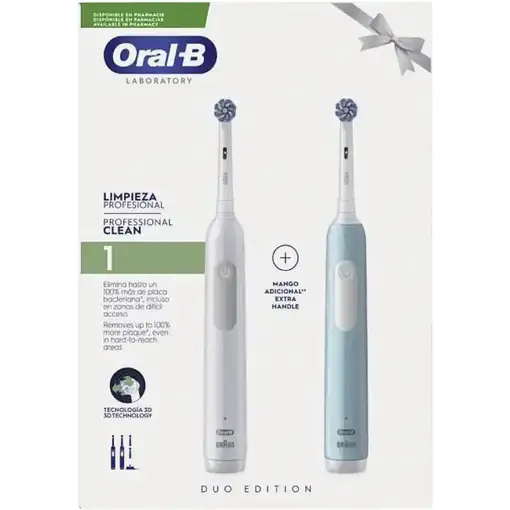 Oral-B Pro 1 Duo White & Blue Adulto Azul, Blanco