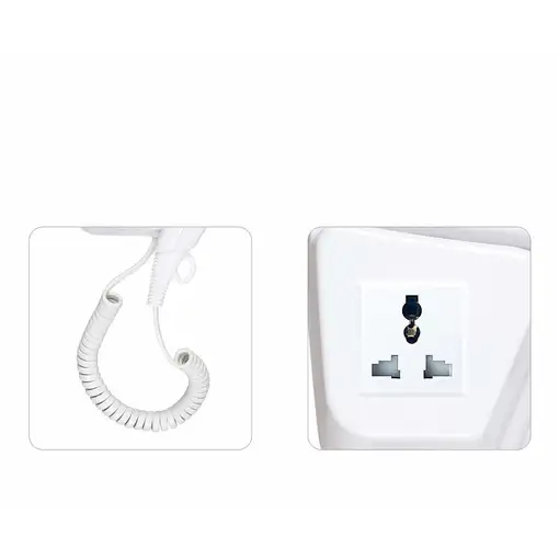 Secador de pelo blanco HD-120.006A HAEGER