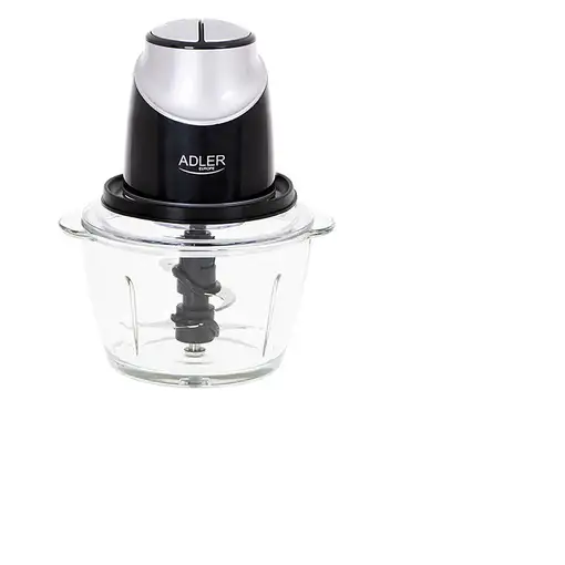Adler AD 4082 picadora eléctrica de alimentos 1,2 L 300 W Negro, Plata