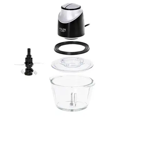 Adler AD 4082 picadora eléctrica de alimentos 1,2 L 300 W Negro, Plata