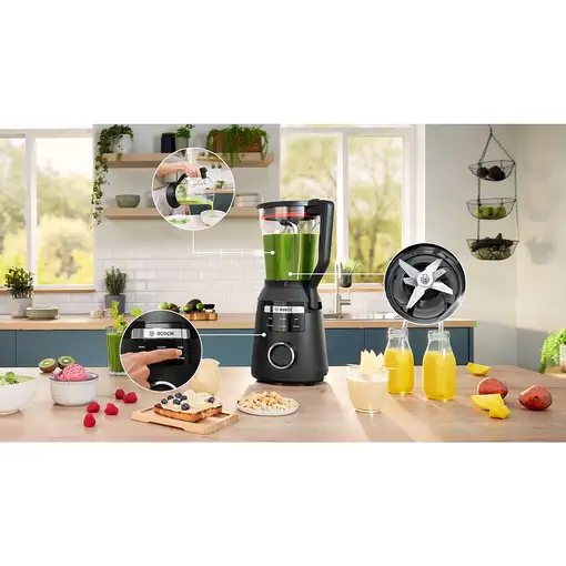Bosch Serie 6 MMB6652B licuadora 2 L Batidora de vaso 1800 W Negro