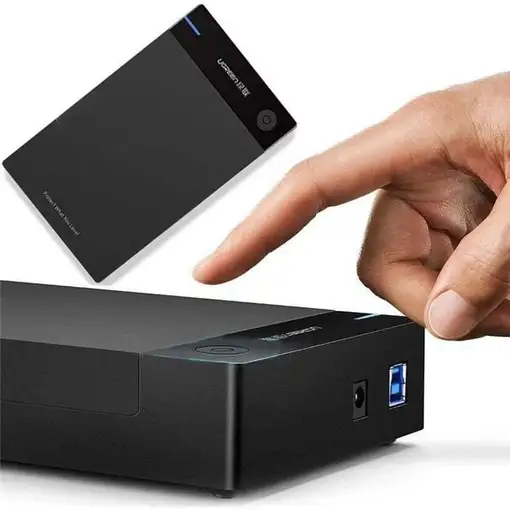 Ugreen 50422 caja para disco duro externo Carcasa de disco duro/SSD Negro 2.5/3.5''