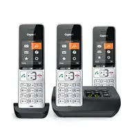 Gigaset COMFORT 500A Trio Teléfono DECT/analógico Identificador de llamadas Negro