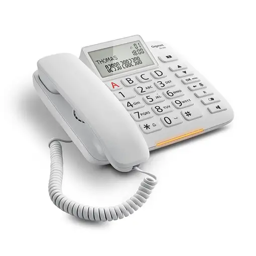 Gigaset DL380 Teléfono analógico Identificador de llamadas Blanco