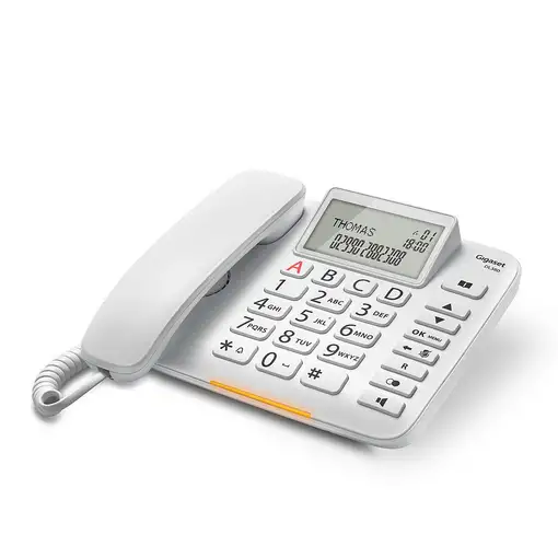 Gigaset DL380 Teléfono analógico Identificador de llamadas Blanco