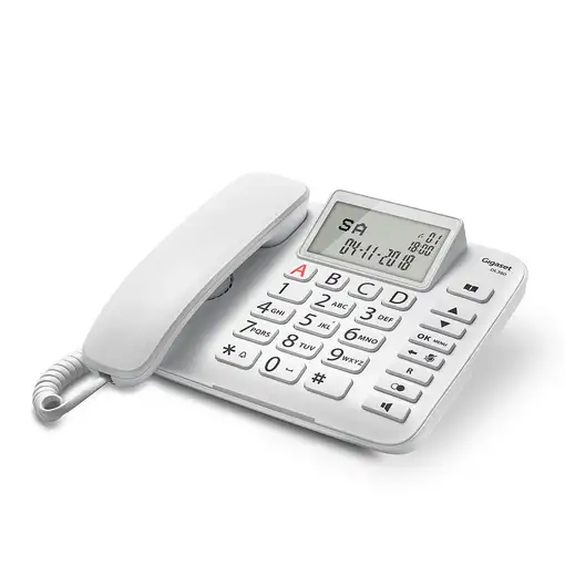 Gigaset DL380 Teléfono analógico Identificador de llamadas Blanco