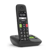 Gigaset E290A Teléfono DECT/analógico Identificador de llamadas Negro