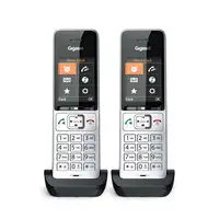 Gigaset COMFORT 500HX duo Teléfono DECT/analógico Identificador de llamadas Negro