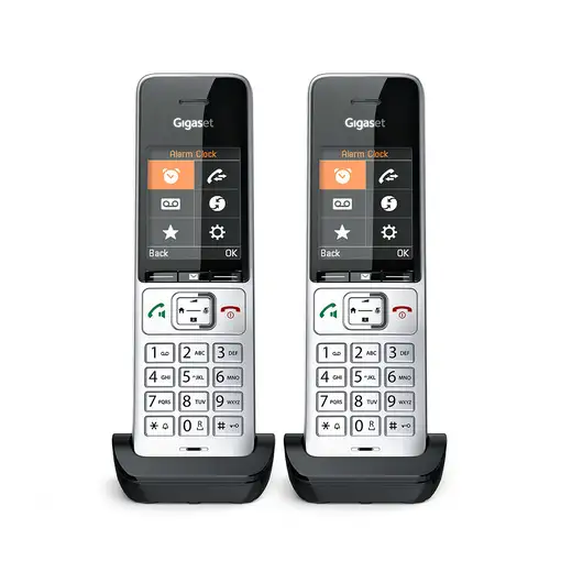 Gigaset COMFORT 500HX duo Teléfono DECT/analógico Identificador de llamadas Negro