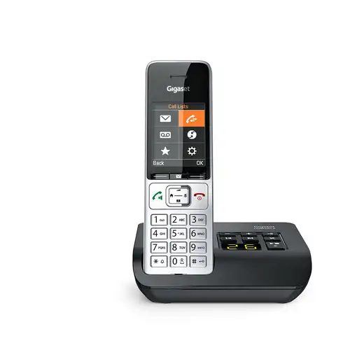 Gigaset COMFORT 500A Teléfono DECT/analógico Identificador de llamadas Negro