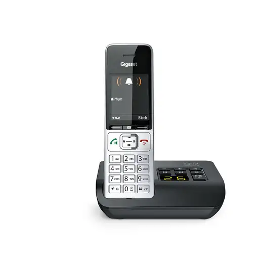 Gigaset COMFORT 500A Teléfono DECT/analógico Identificador de llamadas Negro